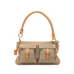 Canvas Utilitarian Shoulder Bag