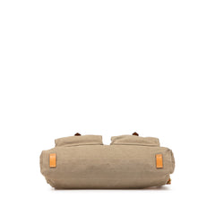 Canvas Utilitarian Shoulder Bag