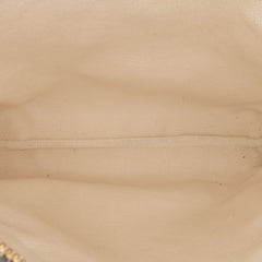 Medium Cutout Leather and Flora Canvas Traforata Flap Crossbody