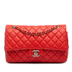 Medium Classic Lambskin Double Flap