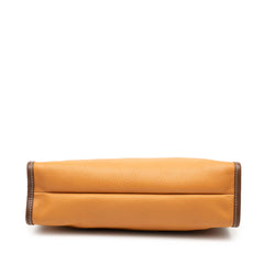 Leather Anagram Clutch