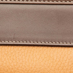 Leather Anagram Clutch