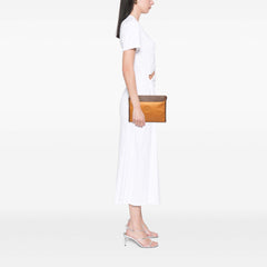 Leather Anagram Clutch