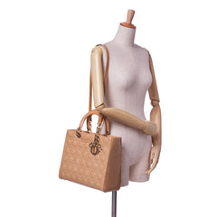 Large Patent Cannage Lady Dior