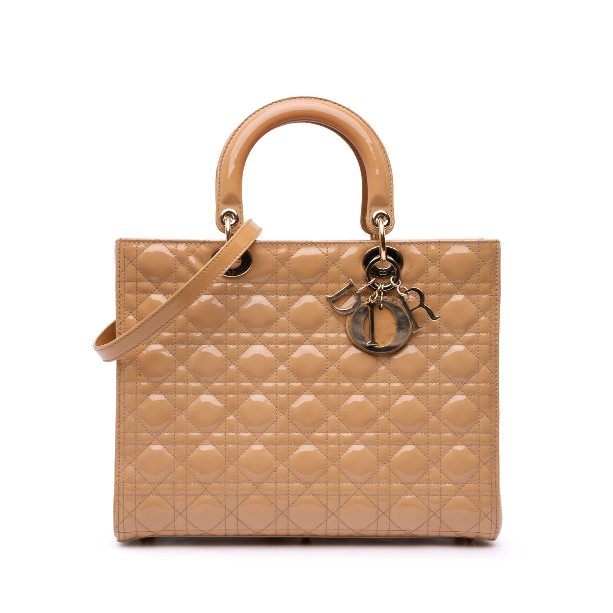Large Patent Cannage Lady Dior