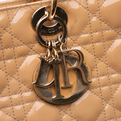 Large Patent Cannage Lady Dior