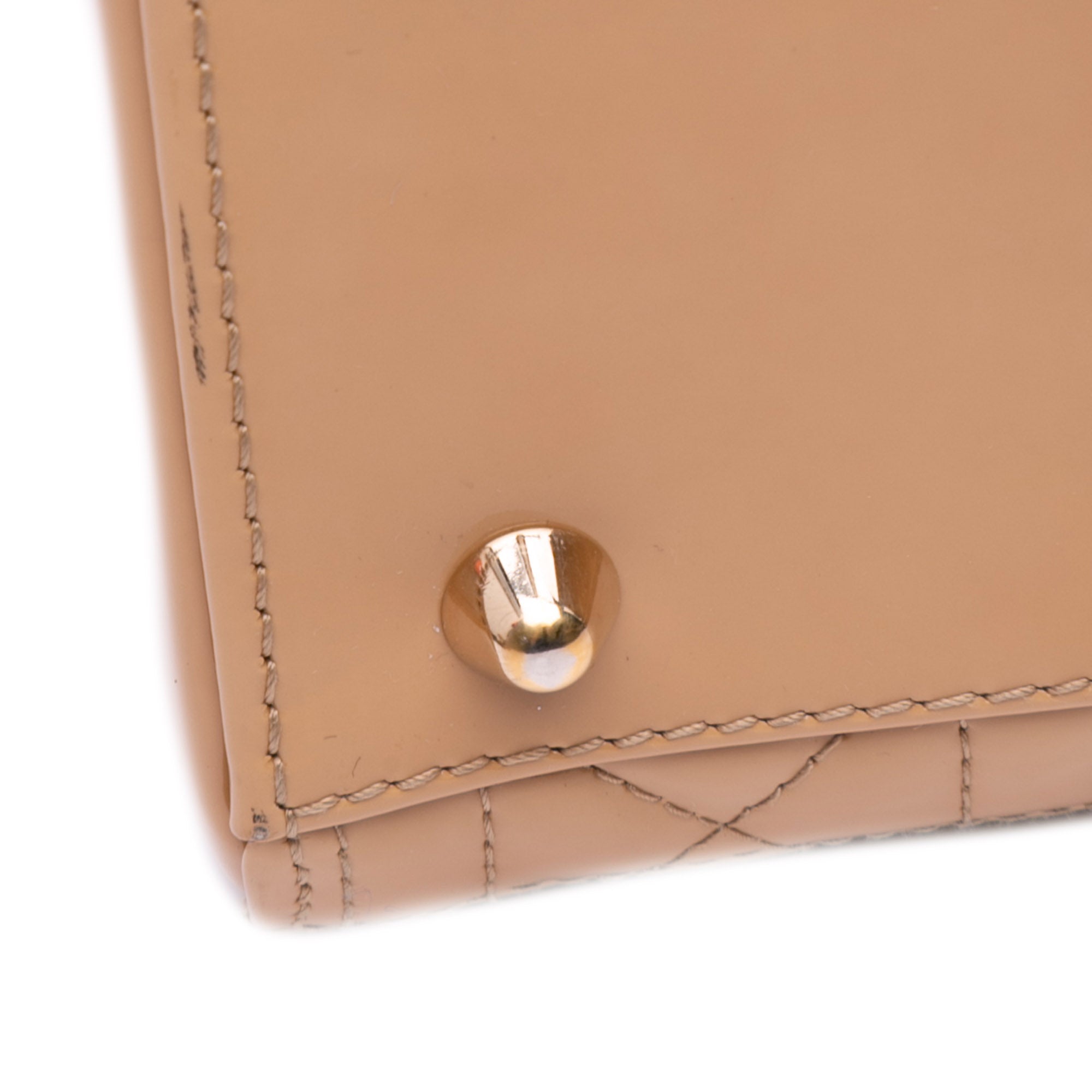Large Patent Cannage Lady Dior