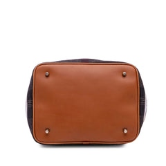 Medium Mega Check Canvas Ashby Bucket Bag