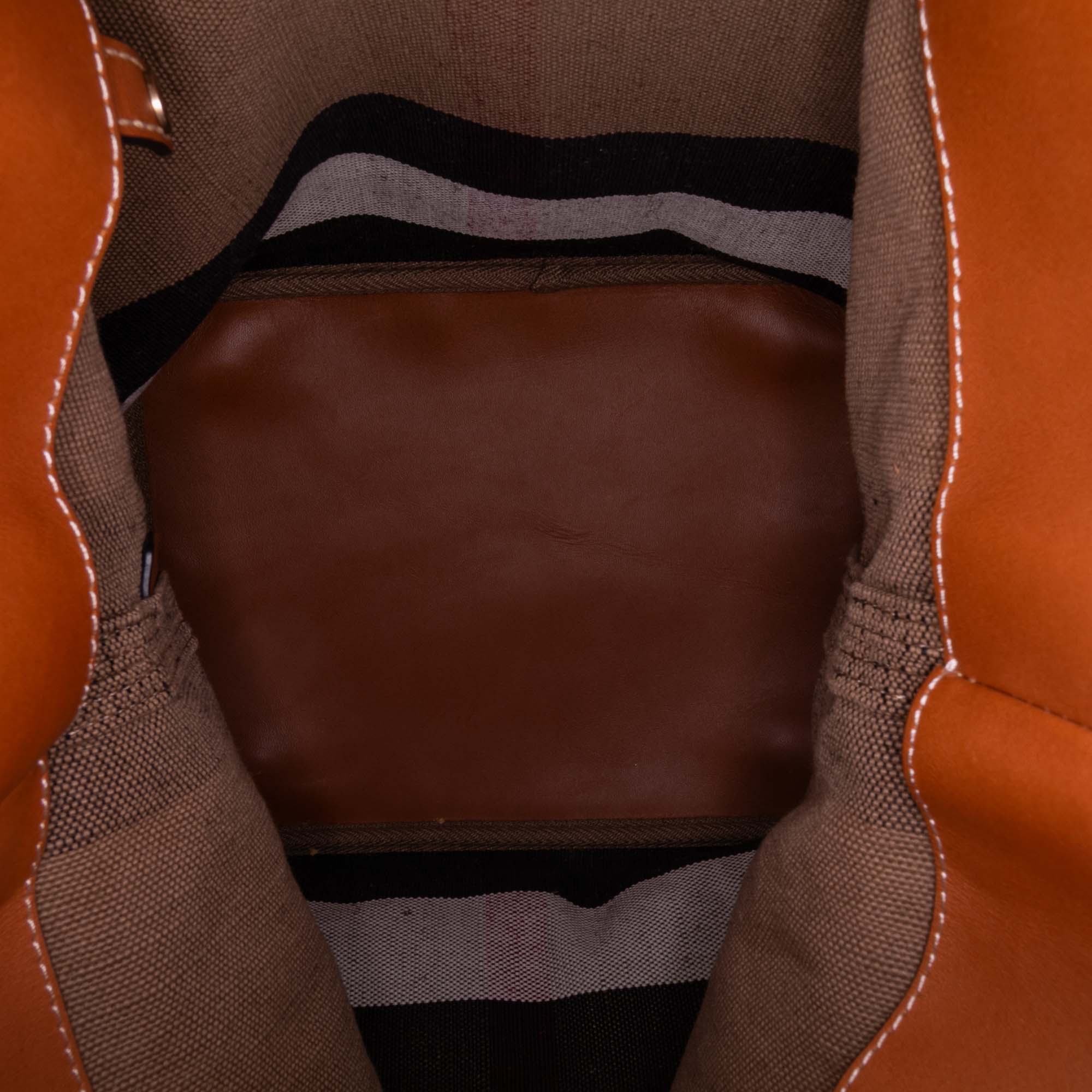 Medium Mega Check Canvas Ashby Bucket Bag