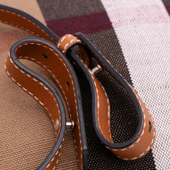 Medium Mega Check Canvas Ashby Bucket Bag
