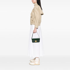 Shiny Calfskin Claude Shoulder Bag