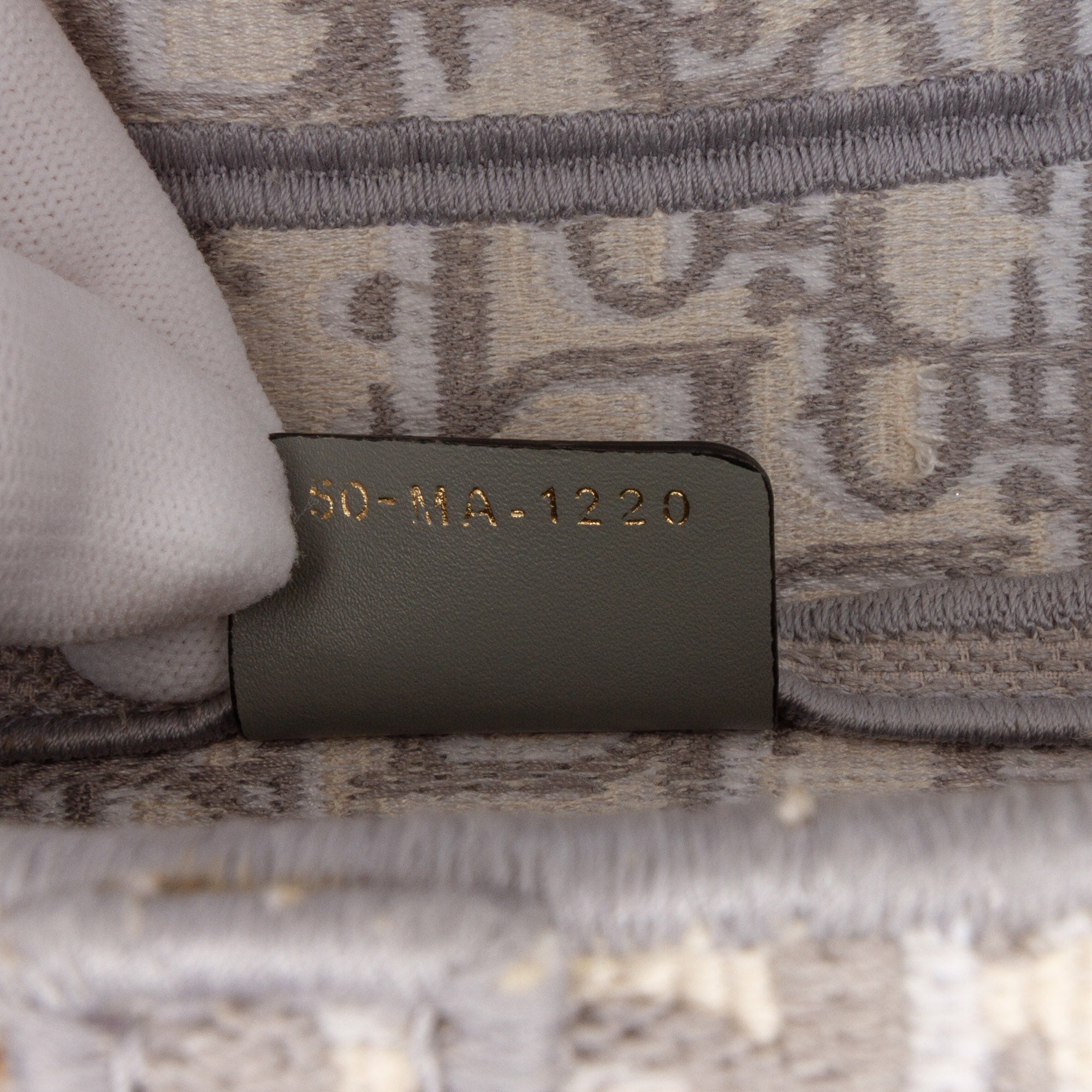 Oblique Canvas Embroidered Saddle Bag