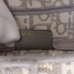 Oblique Canvas Embroidered Saddle Bag