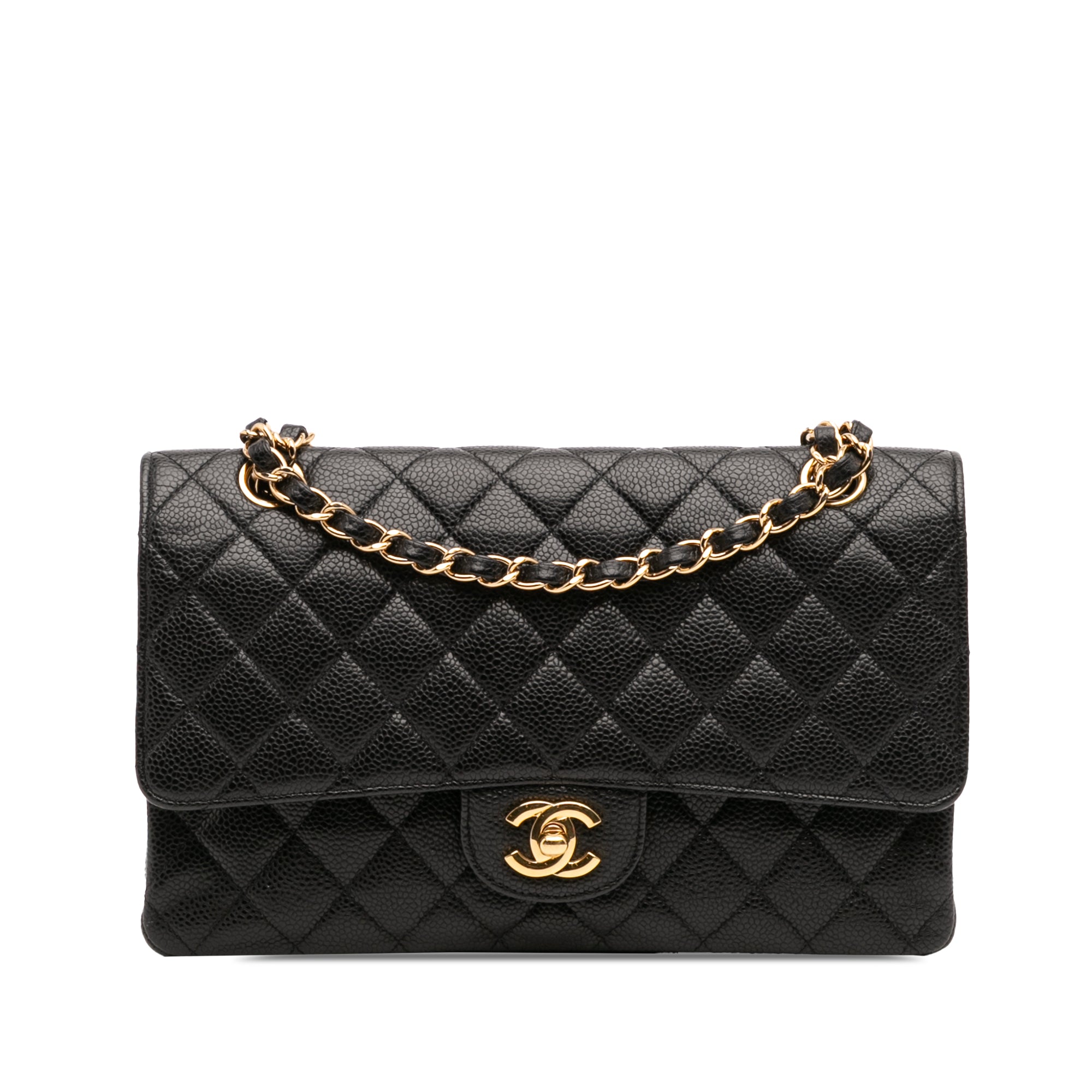 Medium Classic Caviar Double Flap