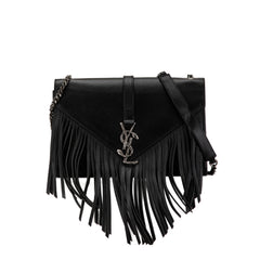 Medium Snake Monogram Fringe Envelope Chain Bag