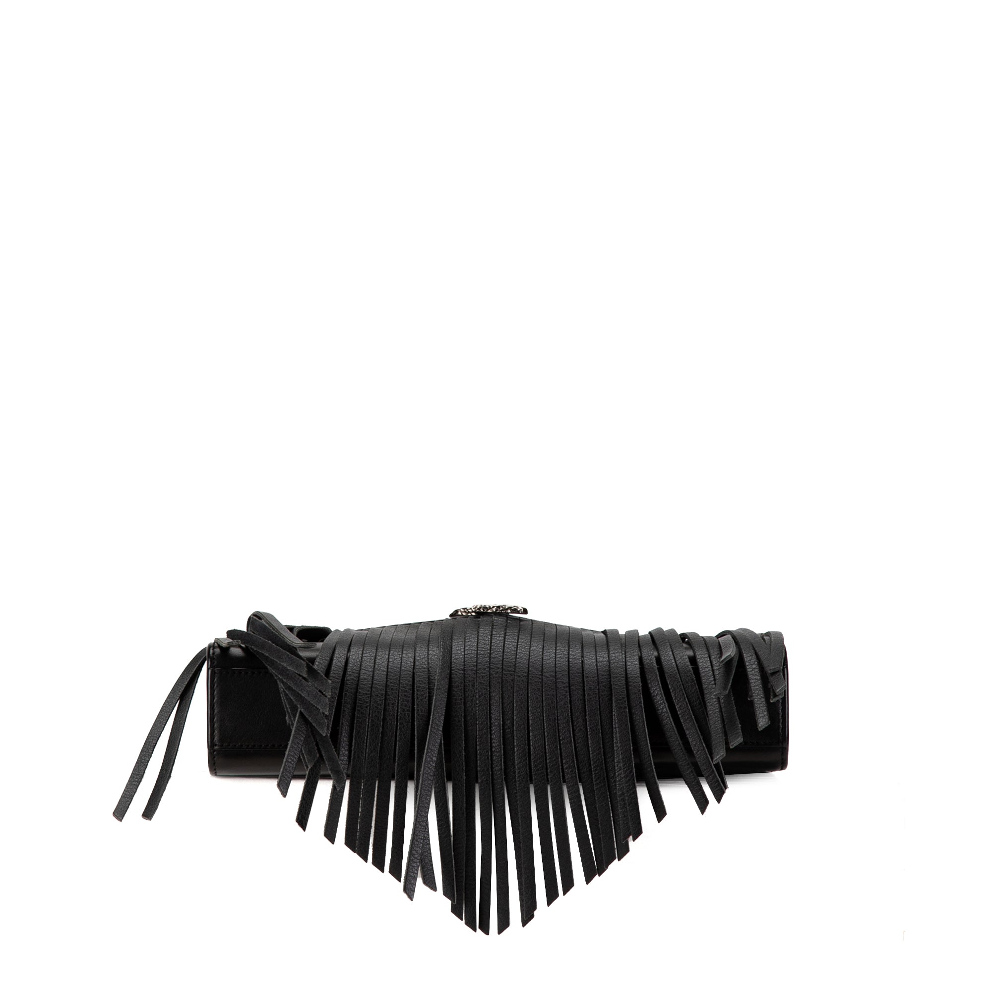 Medium Snake Monogram Fringe Envelope Chain Bag