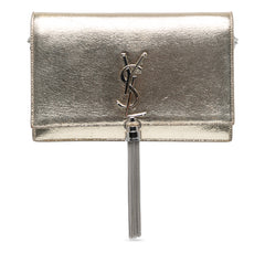 Small Metallic Kate Tassel Wallet On Chain