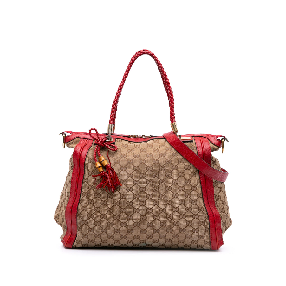 Large GG Canvas Bella Satchel