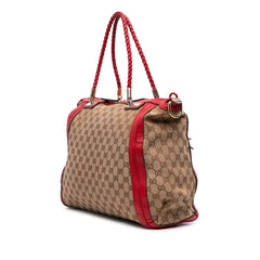 Large GG Canvas Bella Satchel