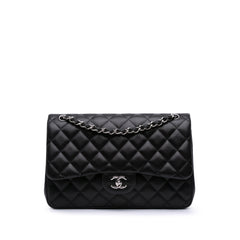 Jumbo Classic Lambskin Double Flap