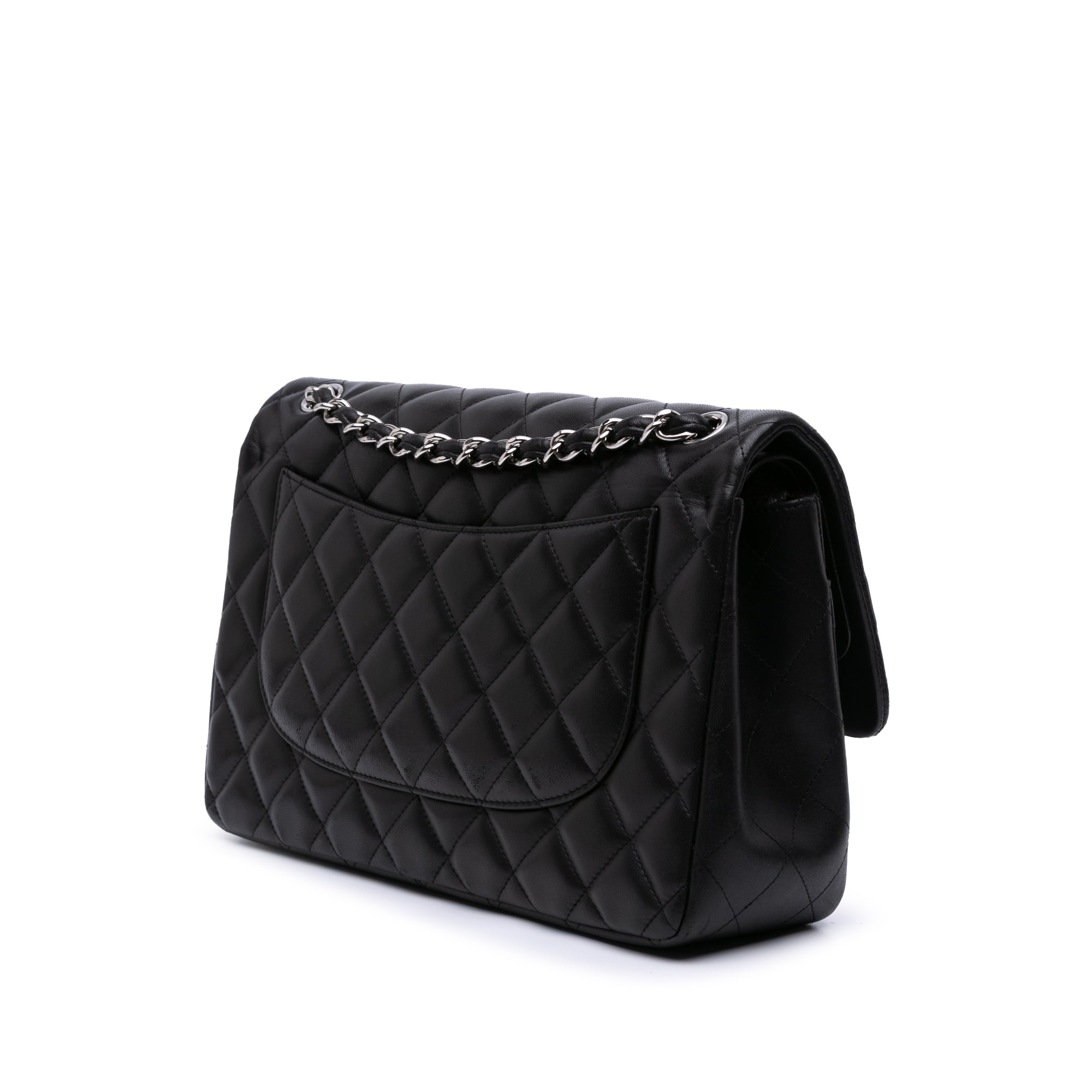 Jumbo Classic Lambskin Double Flap