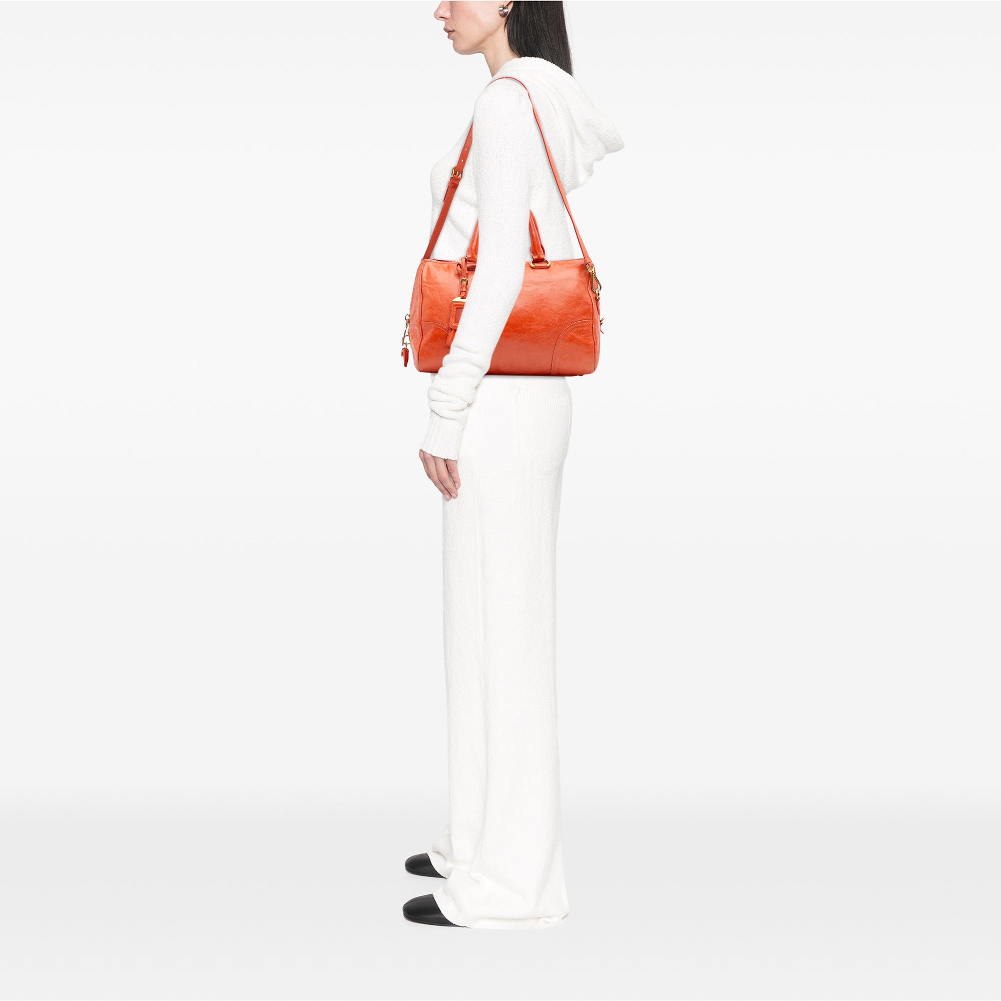 Vitello Shine Bauletto Satchel