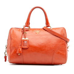 Vitello Shine Bauletto Satchel