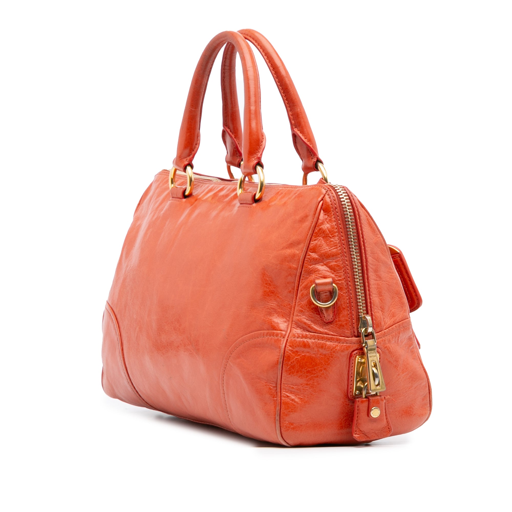 Vitello Shine Bauletto Satchel