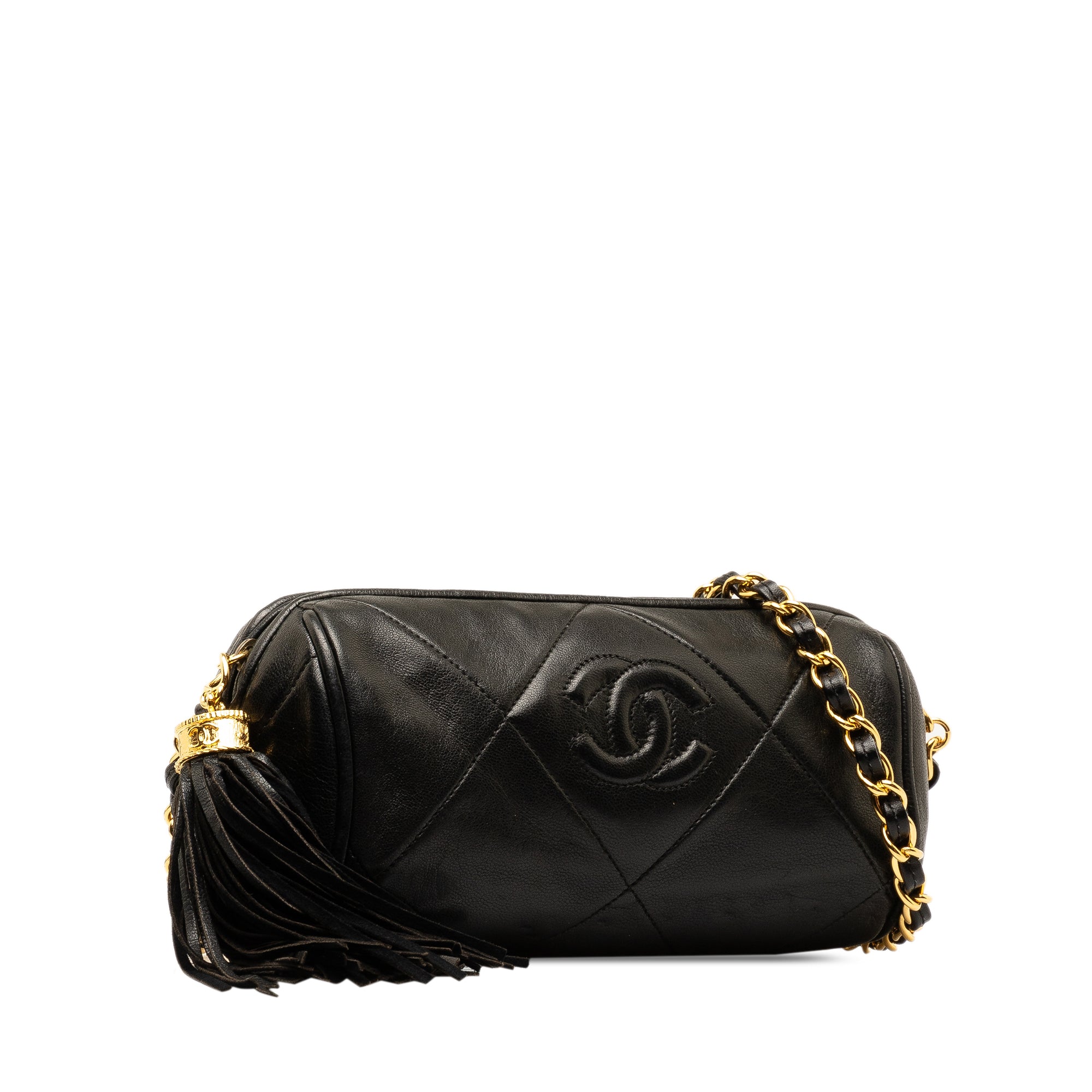 Quilted Lambskin Tassel Barrel Crossbody_1