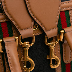 Mini GG Canvas Web Bauletto Top Handle Bag