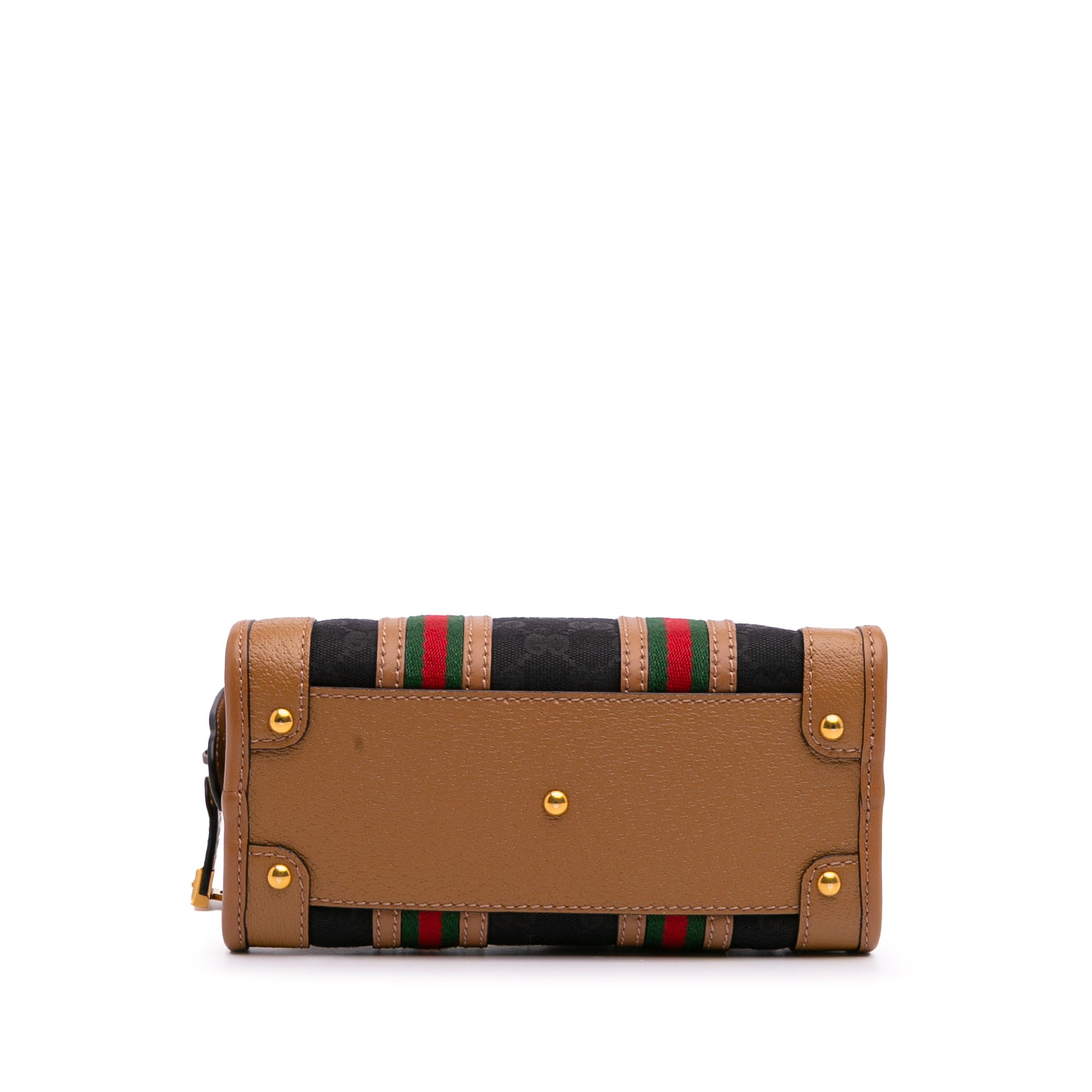 Mini GG Canvas Web Bauletto Top Handle Bag