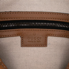 Mini GG Canvas Web Bauletto Top Handle Bag