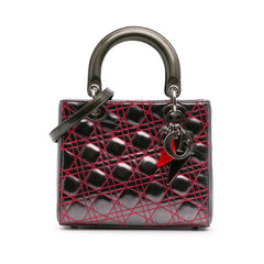 Anselm Reyle Medium Metallic Lambskin Cannage Lady Dior