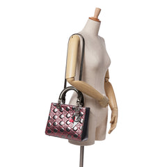 Anselm Reyle Medium Metallic Lambskin Cannage Lady Dior