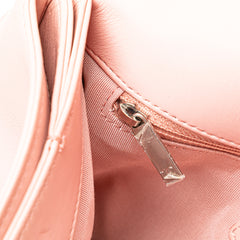 Chevron Calfskin Studded Full Flap