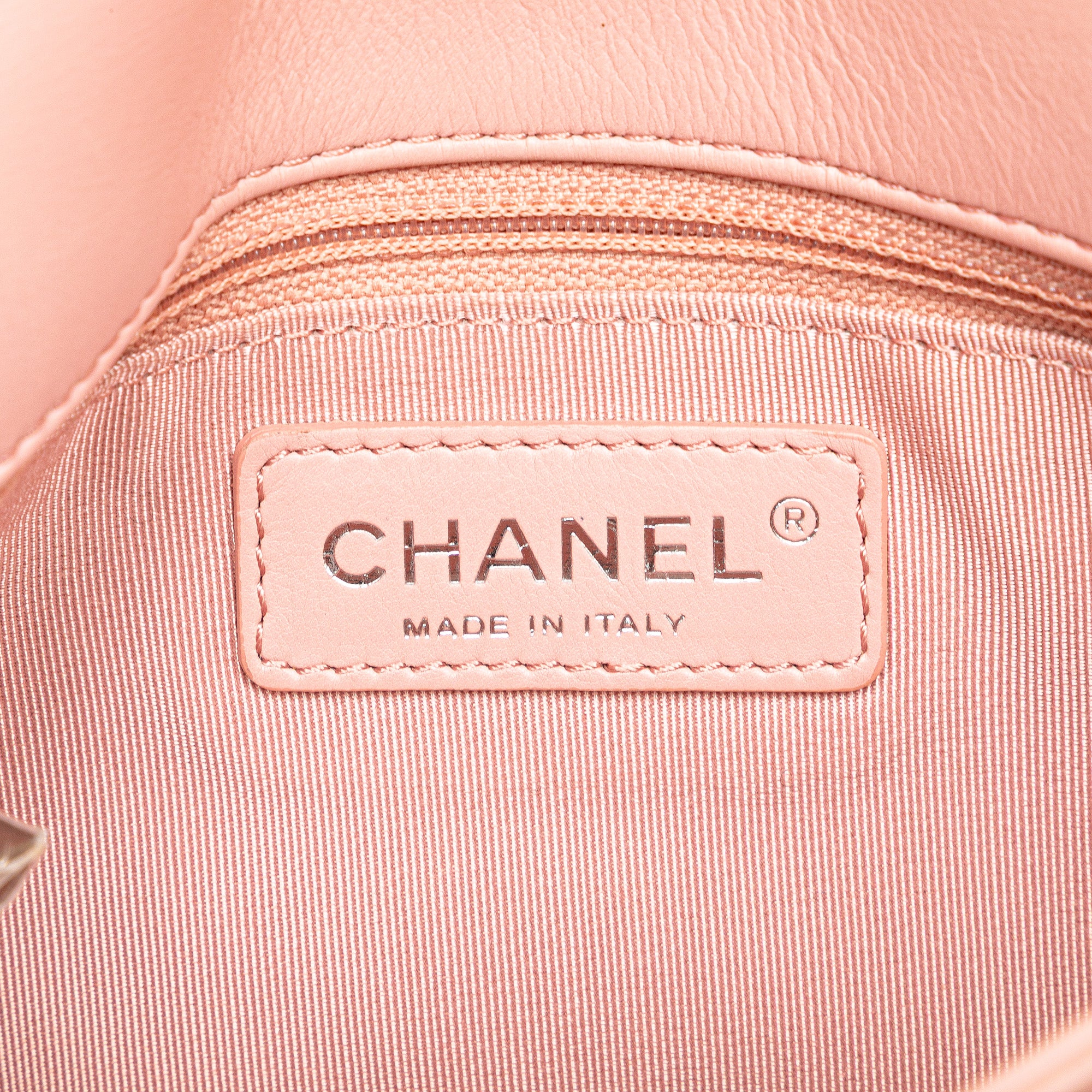 Chevron Calfskin Studded Full Flap