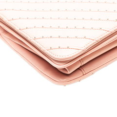 Chevron Calfskin Studded Full Flap