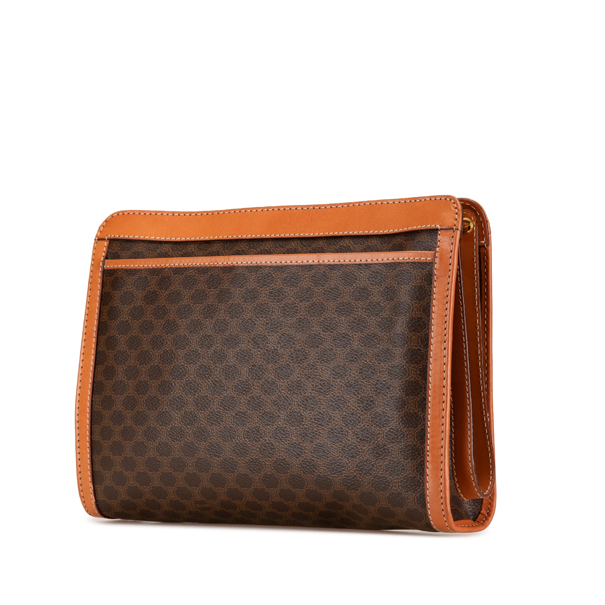 Macadam Coated Canvas Clutch