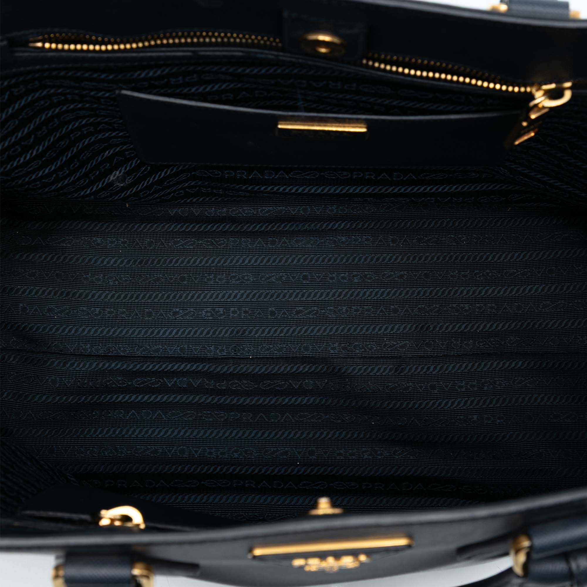 Bicolor Saffiano Lux Tote