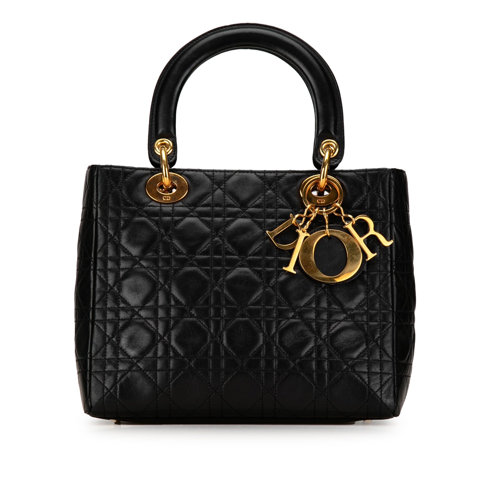 Medium Lambskin Cannage Lady Dior_0