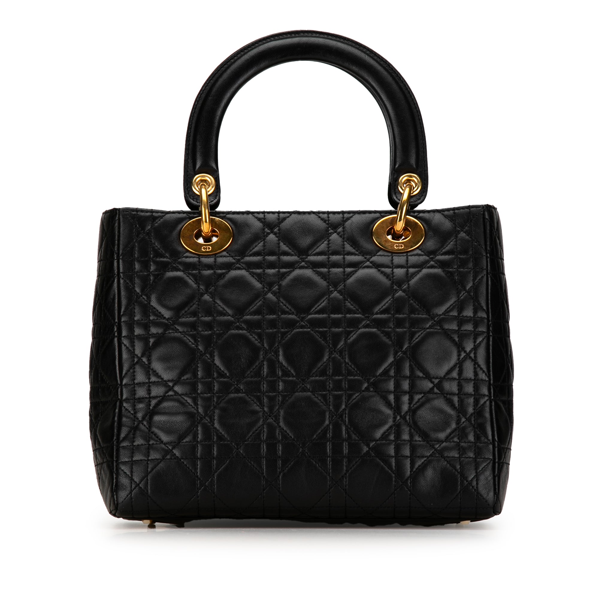 Medium Lambskin Cannage Lady Dior_2