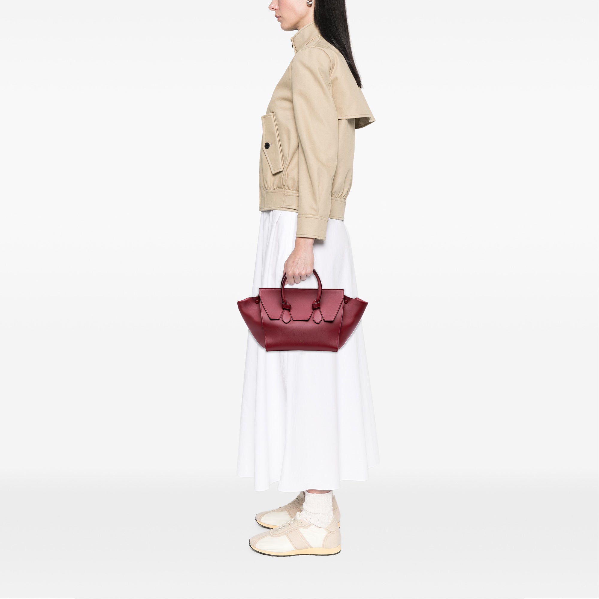 Medium Smooth Calfskin Tie Knot Tote