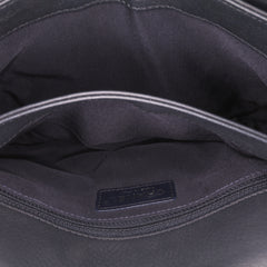 Small Quilted Grained Calfskin CC Round Clasp Accordion Flap