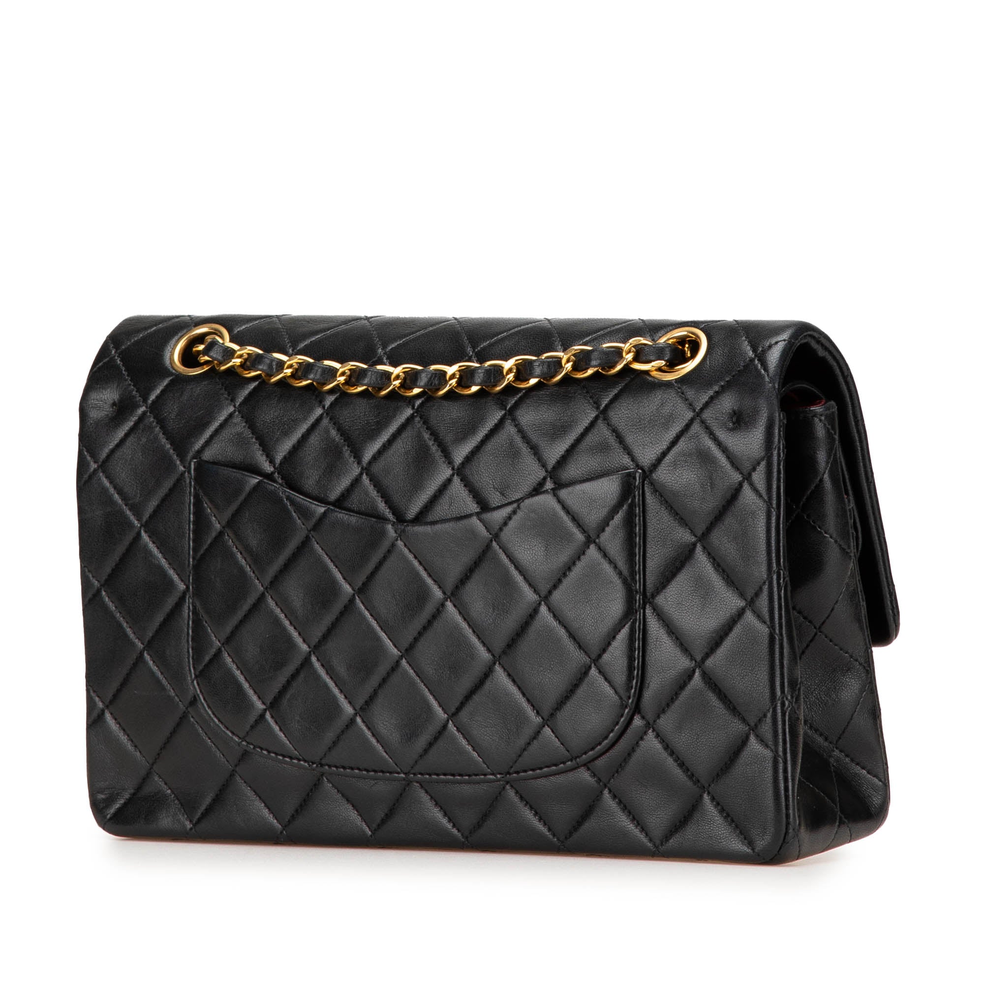 Medium Classic Lambskin Double Flap