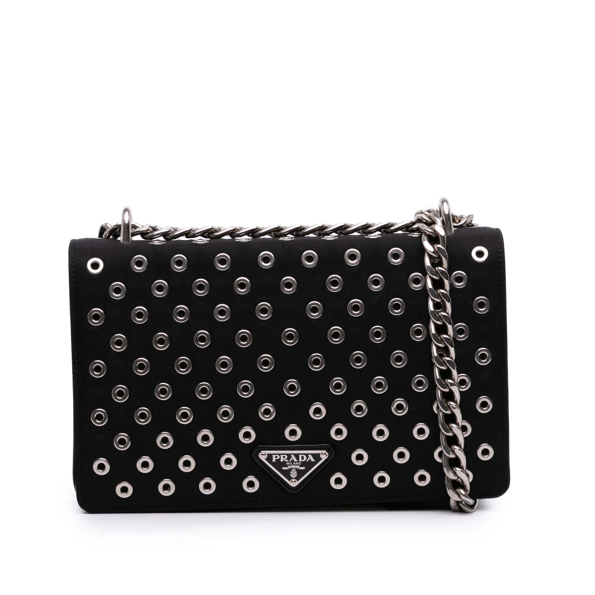 Tessuto Grommet Crossbody