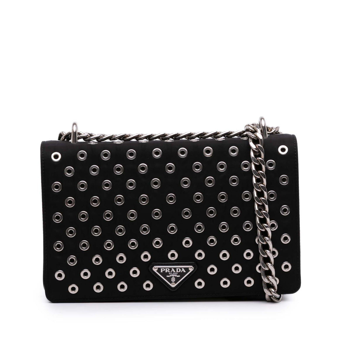Tessuto Grommet Crossbody