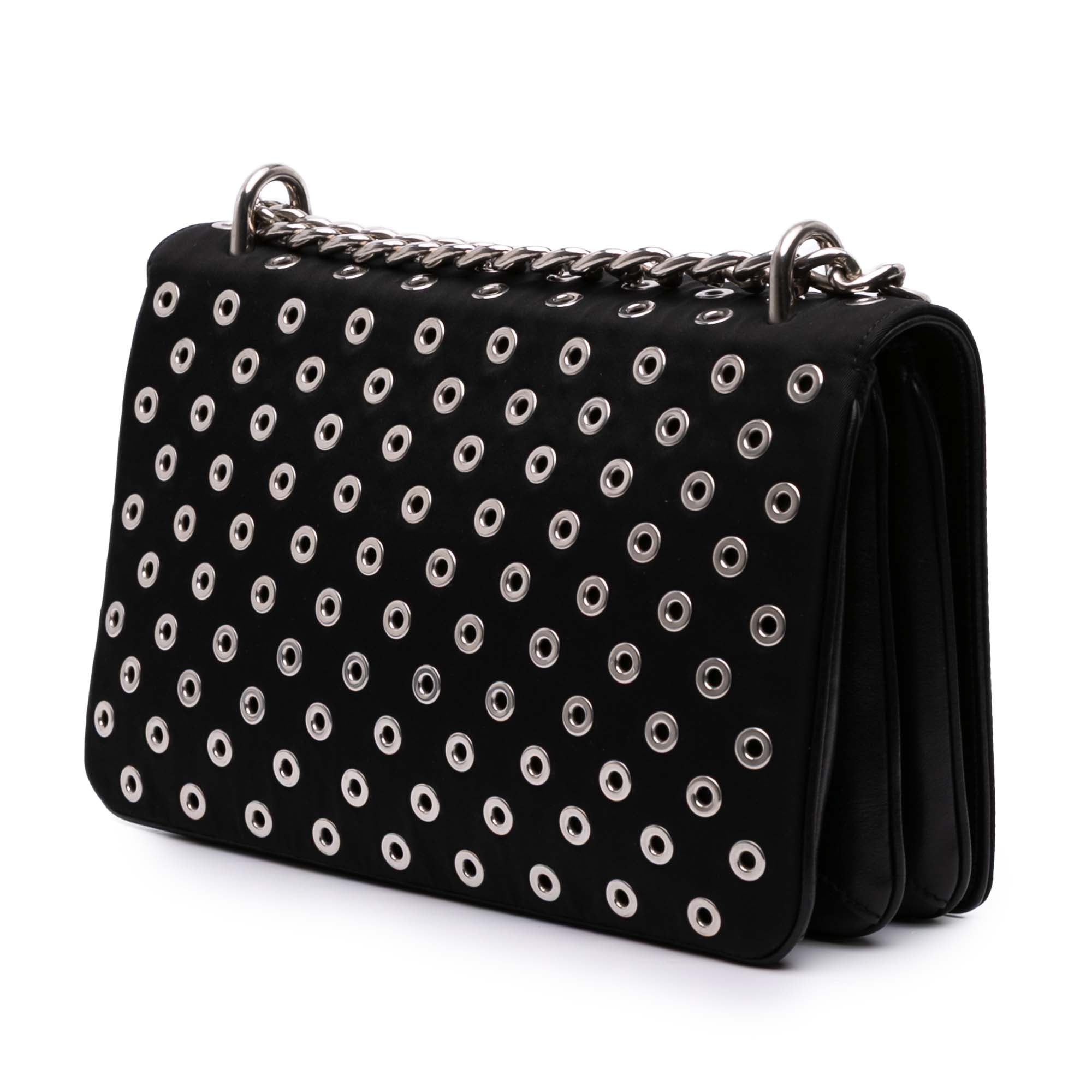 Tessuto Grommet Crossbody