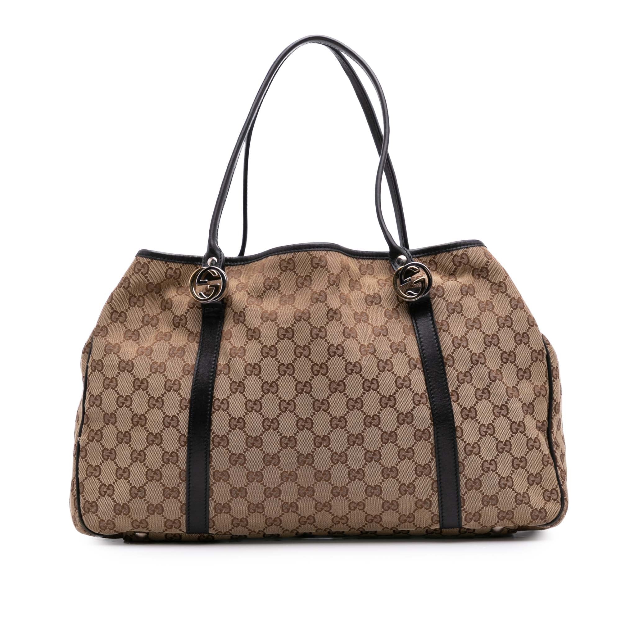 Large GG Canvas Twins Tote
