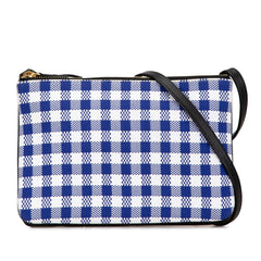 Small Gingham Canvas Trio Crossbody