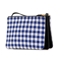 Small Gingham Canvas Trio Crossbody
